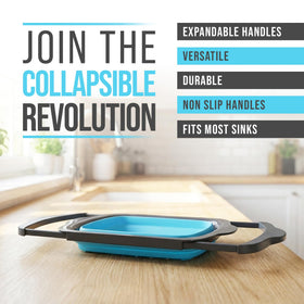 Comfify XL extendable-handles provide stable, adjustable reach during draining.
