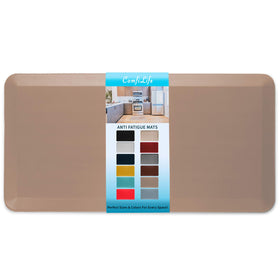 ComfiLife anti-fatigue floor mat in beige 20x39 for kitchen comfort