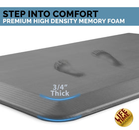 ComfiLife anti-fatigue mat—standing desk use—comfort for long work sessions