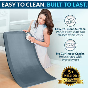 ComfiLife denim surface resists spills for easy cleaning