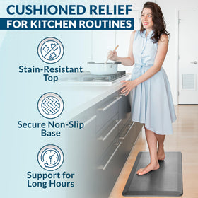 ComfiLife mat easy to wipe clean after spills.