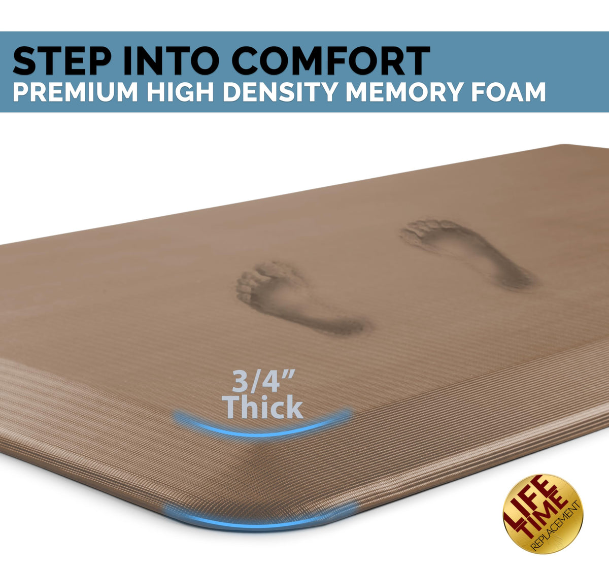 ComfiLife kitchen mat with foam core designed for long desk work sessions