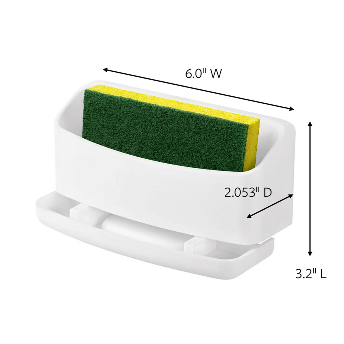 Command under-sink sponge caddy with eight strips included.