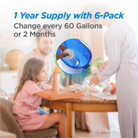 Six-pack packaging of Commercial Cool filters for home use