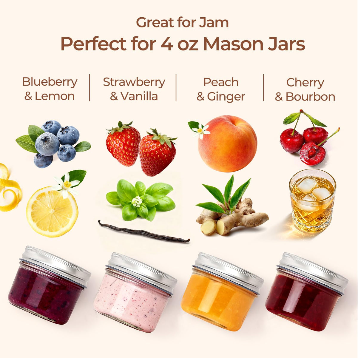 ComSaf 4 oz gift-pack mason jar for DIY presents and favors.