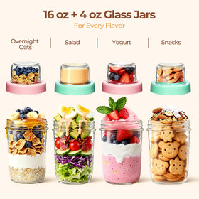ComSaf airtight lids reduce spills during commutes with silicone-sealed jars.