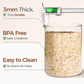 ComSaf airtight lids with silicone seal for freshness.