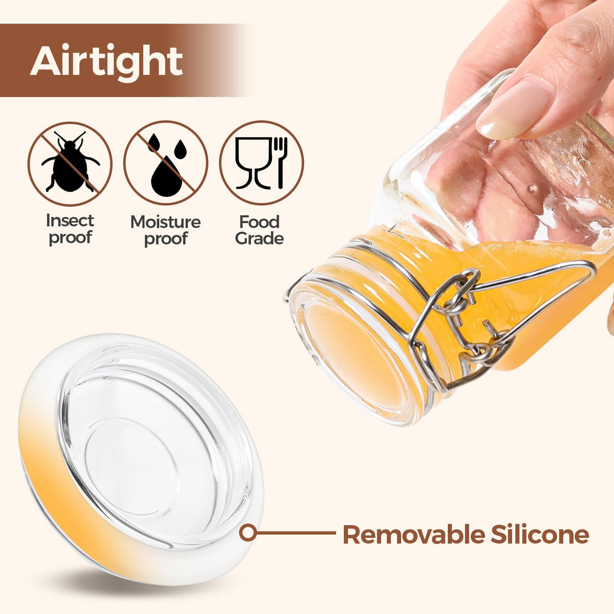 ComSaf collapsible funnel included for spill-free filling during prep.