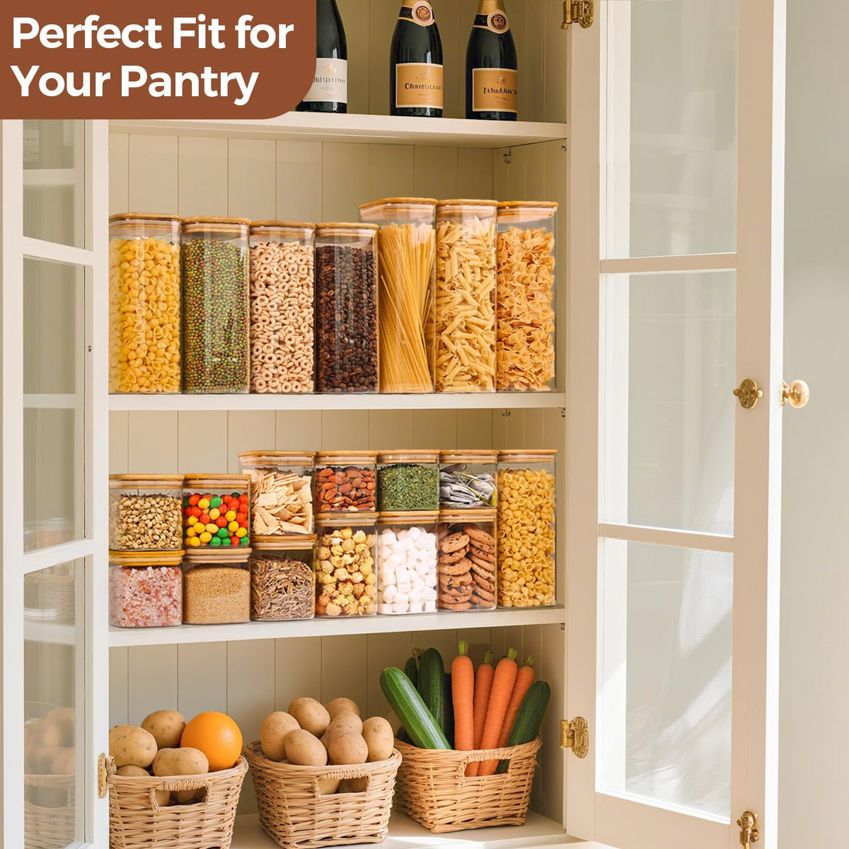 ComSaf versatile storage for cookies, flour, tea, and oats