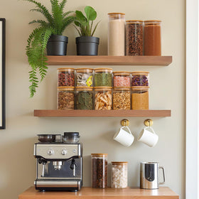 ComSaf cookie snack jar with lid preserves flavor and crunch.
