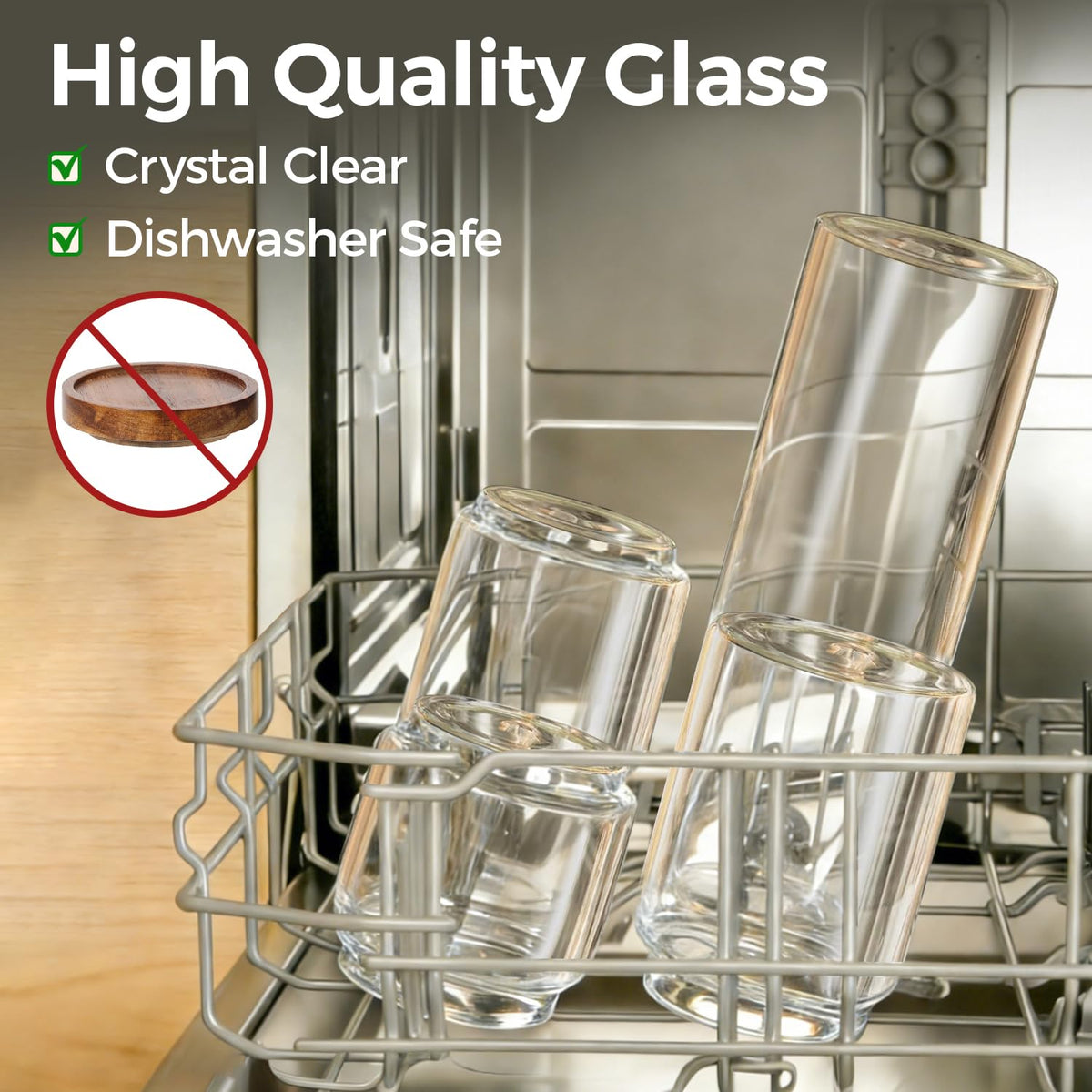 ComSaf kitchen counter organization with accessible, neatly displayed jars.