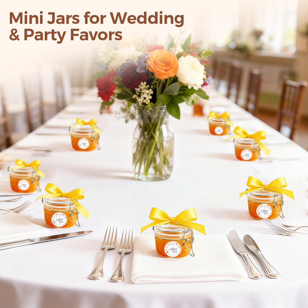 Farmhouse-inspired ComSaf jars suit pantry shelves and event displays.