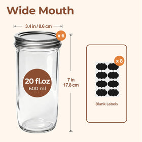 ComSaf mason jar lids and seal bands for airtight storage
