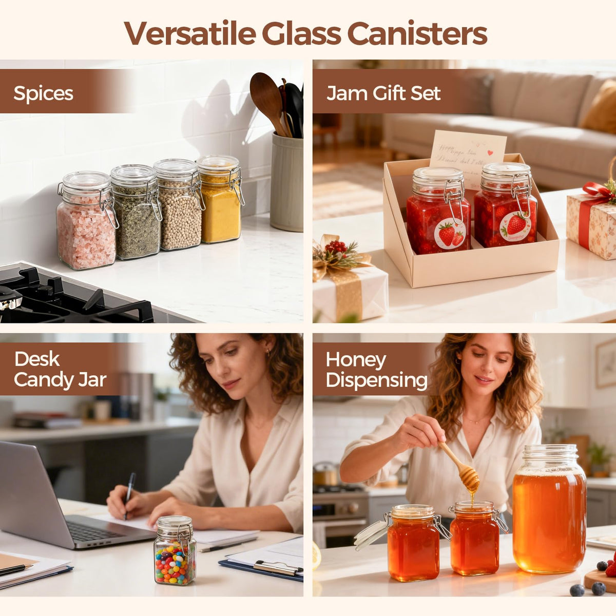ComSaf overnight oats jar offers quick, ready-to-go breakfasts.