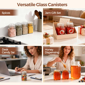 ComSaf overnight oats jar offers quick, ready-to-go breakfasts.