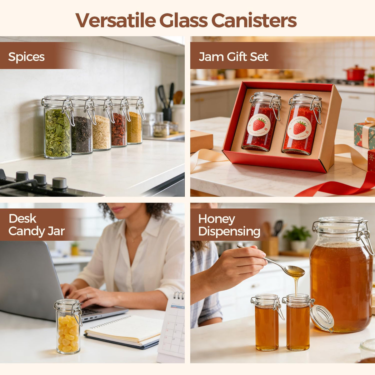 ComSaf spice drawer organization presents a neat, complete solution.
