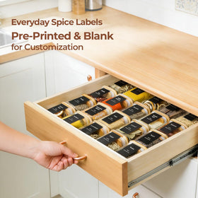 ComSaf tight-seal lids protect spices from dust and moisture