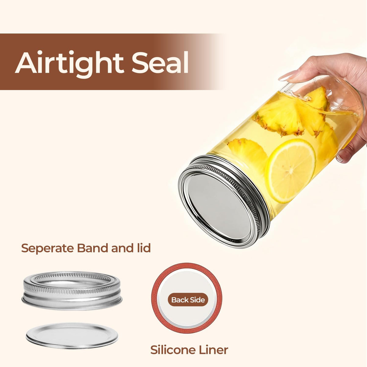 ComSaf vanilla extract jar ideal for flavor infusion in pantry
