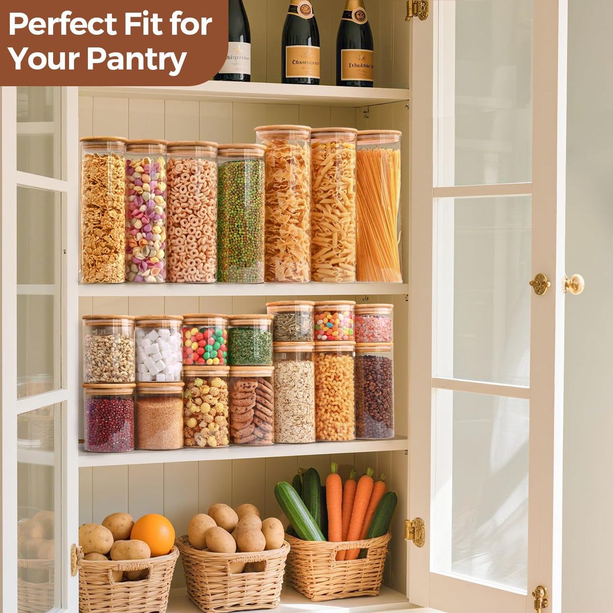 ComSaf versatile jars for candy, spices, or bath salts.