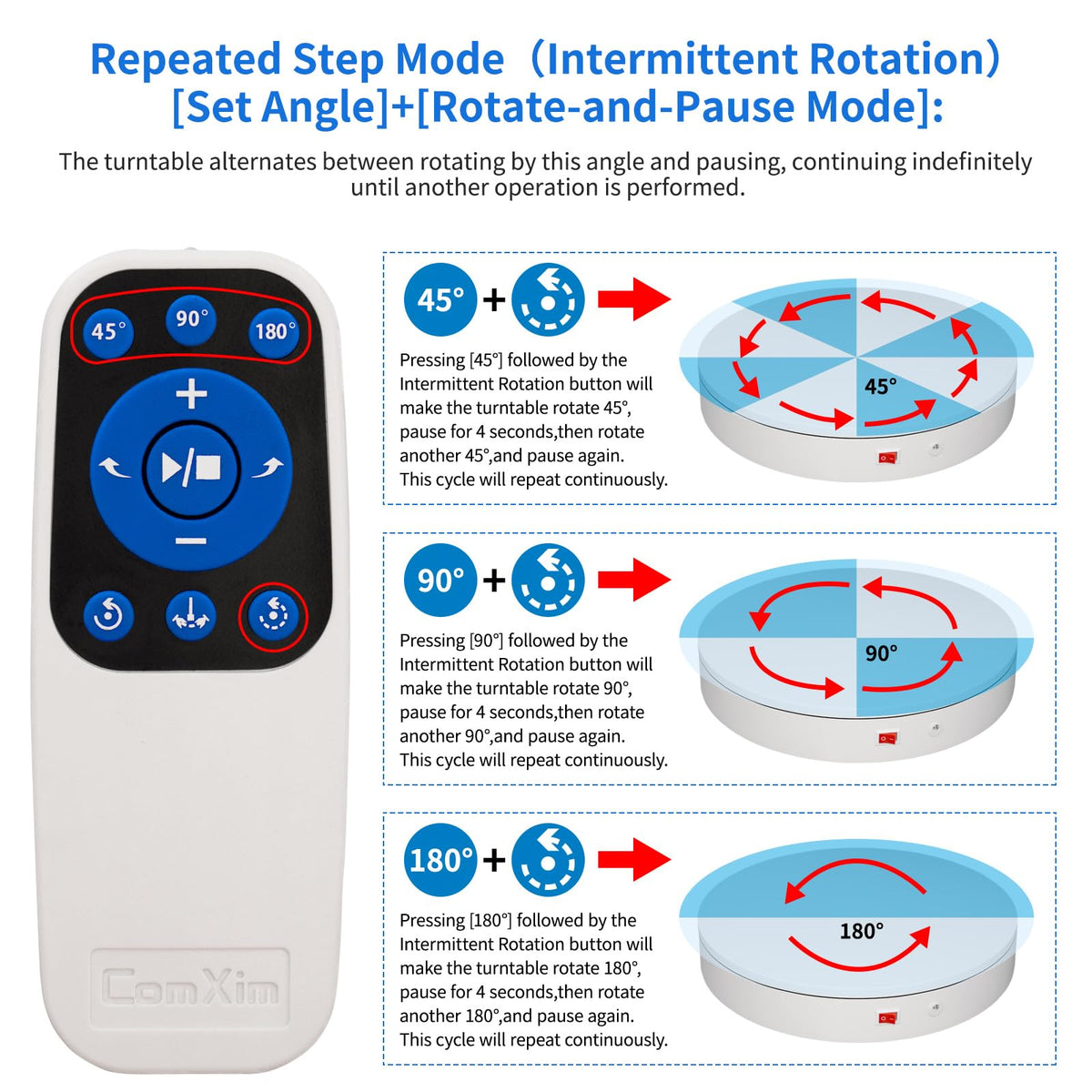 ComXim large-load-capacity platform handles heavy items with quiet, stable rotation.