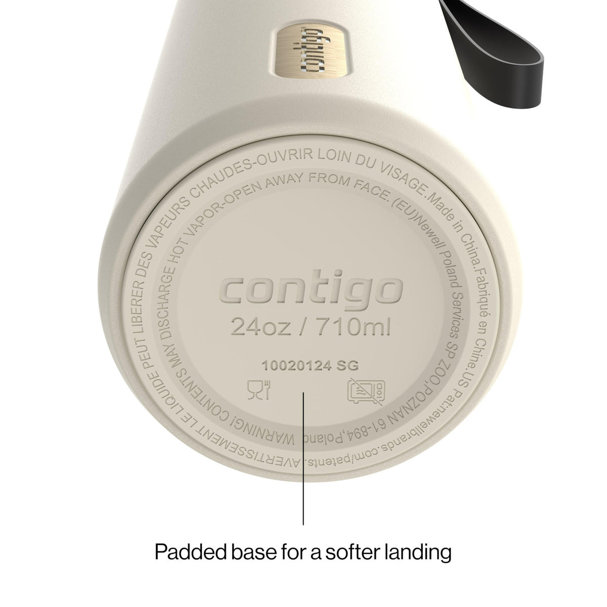 Contigo DualSip cup holder fit demonstrates car or gym compatibility.