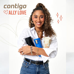 Contigo West Loop 3.0 autoseal shows leak-proof performance for bags and cupholders.