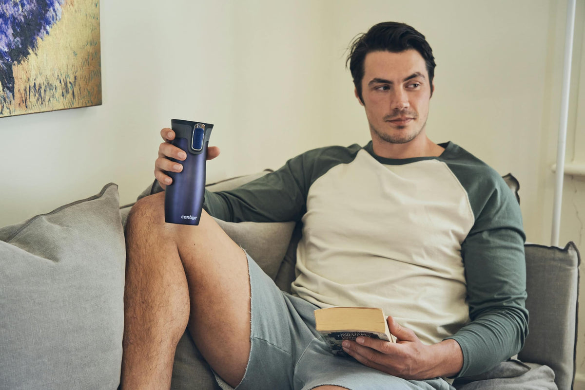 Contigo West Loop Autoseal mug holds 470 ml for longer hydration.