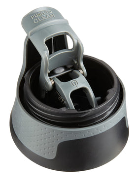 Contigo West Loop Autoseal mug fits most car cup holders for easy commuting.