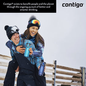 Contigo West Loop leakproof lid prevents spills during travel.