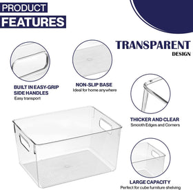 CONTROL KITCHEN space-saving bin for closet or laundry room storage.