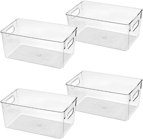 CONTROL KITCHEN clear storage bin ideal for pantry organization and quick content visibility.