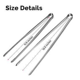 COOCLAN tongs ideal for barbecues, air frying, and precise plating