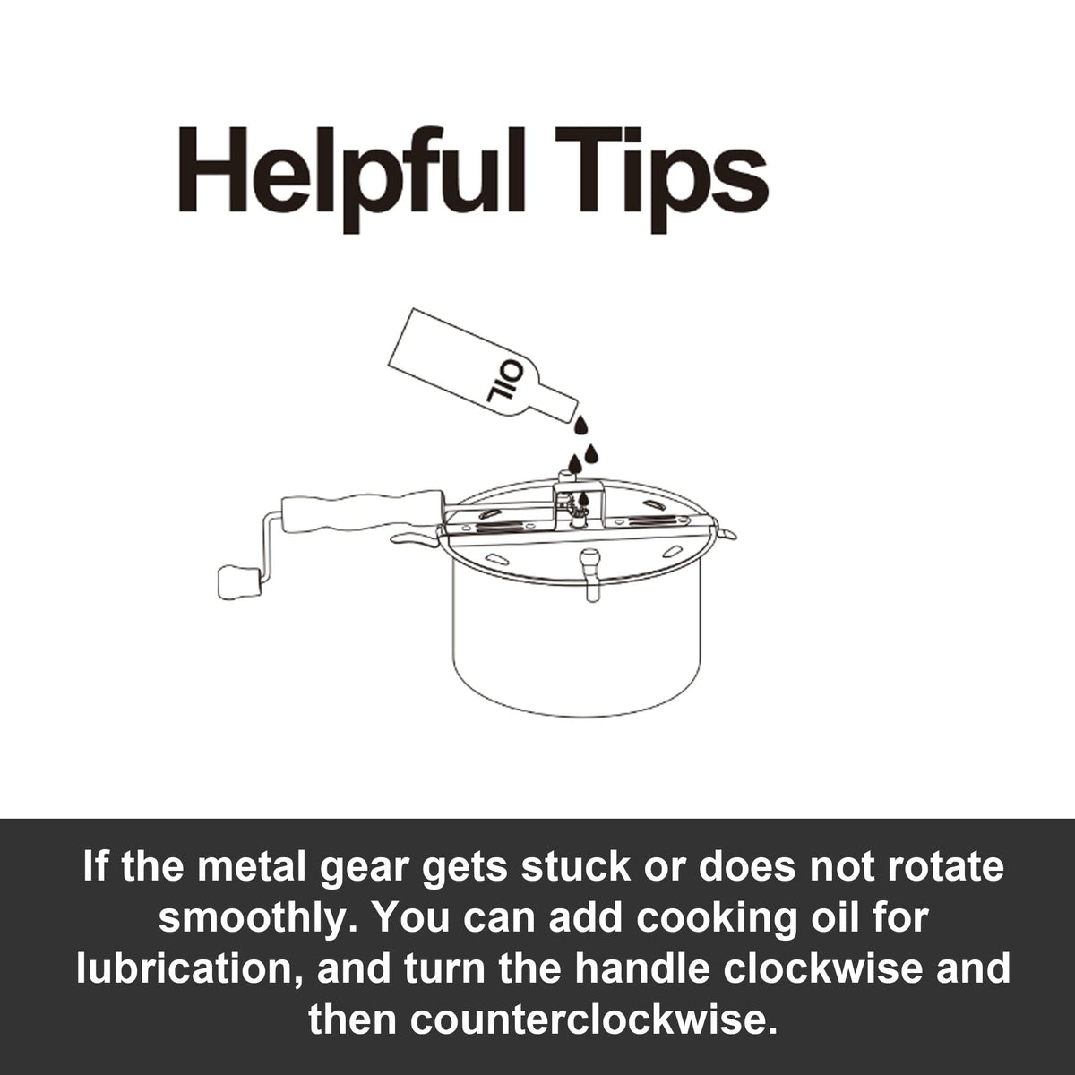 Wooden handle stays cool for a comfortable, secure grip during use.
