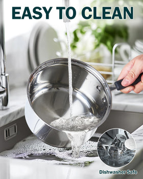 Cook N Home tempered glass lids, monitor cooking without lifting steam.