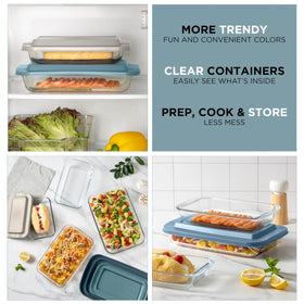 COOK WITH COLOR four sizes suit lasagna casseroles and meal prep.