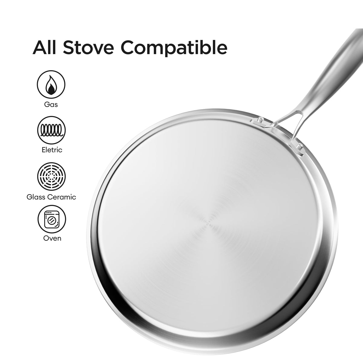 Cooker King griddle stay-cool handle keeps hands safe