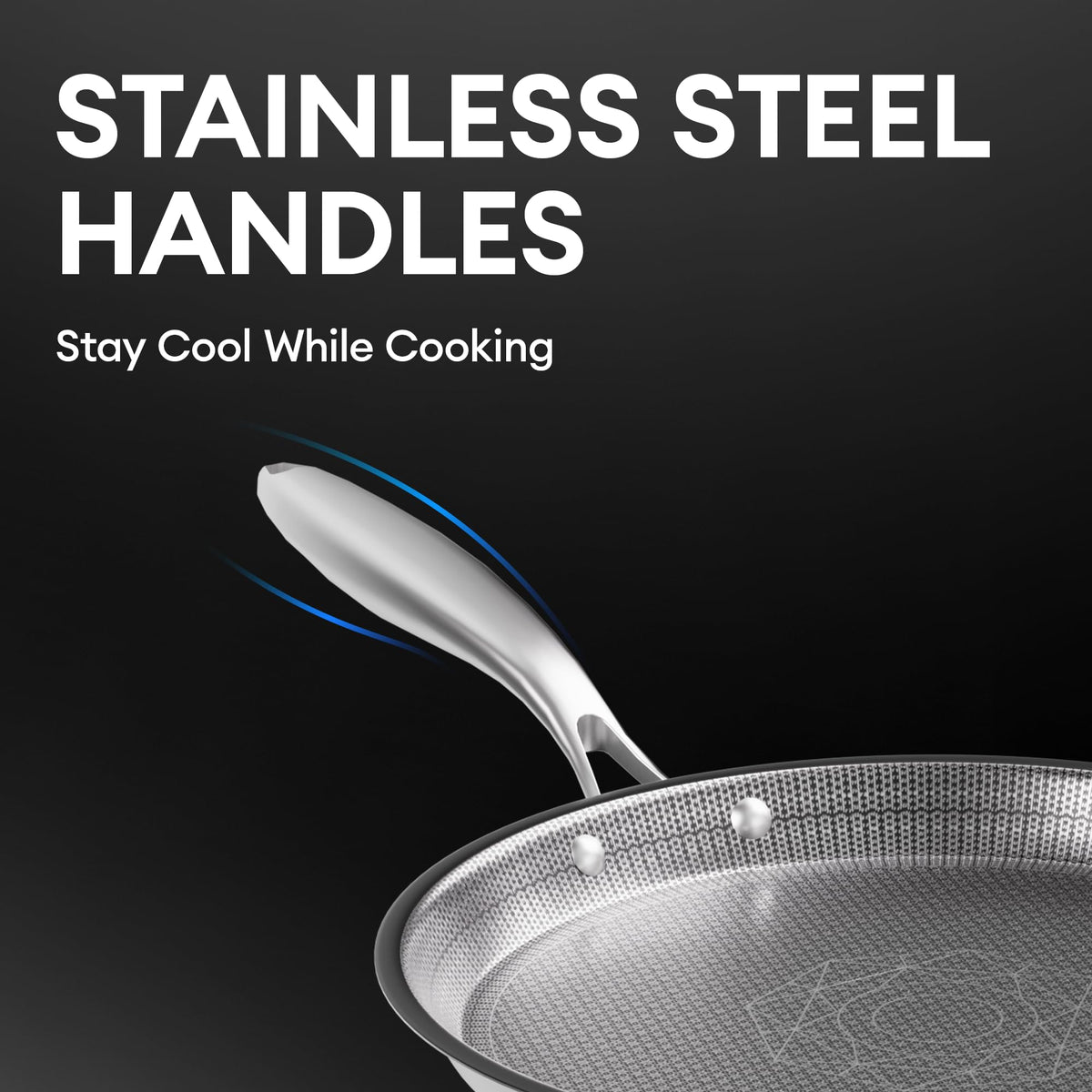 Cooker King 8-inch pan dishwasher-safe for quick cleaning