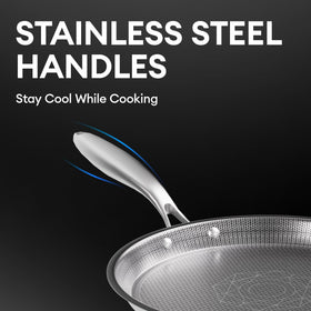 Cooker King 8-inch pan dishwasher-safe for quick cleaning