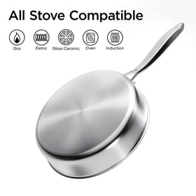 Cooker King oven-safe induction-ready pan for stove-to-oven versatility.