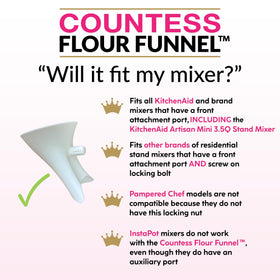 The Cookie Countess funnel is top-shelf dishwasher safe for cleanup.