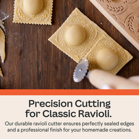 Cooking Gift Set pasta rolling pin for even dough sheets