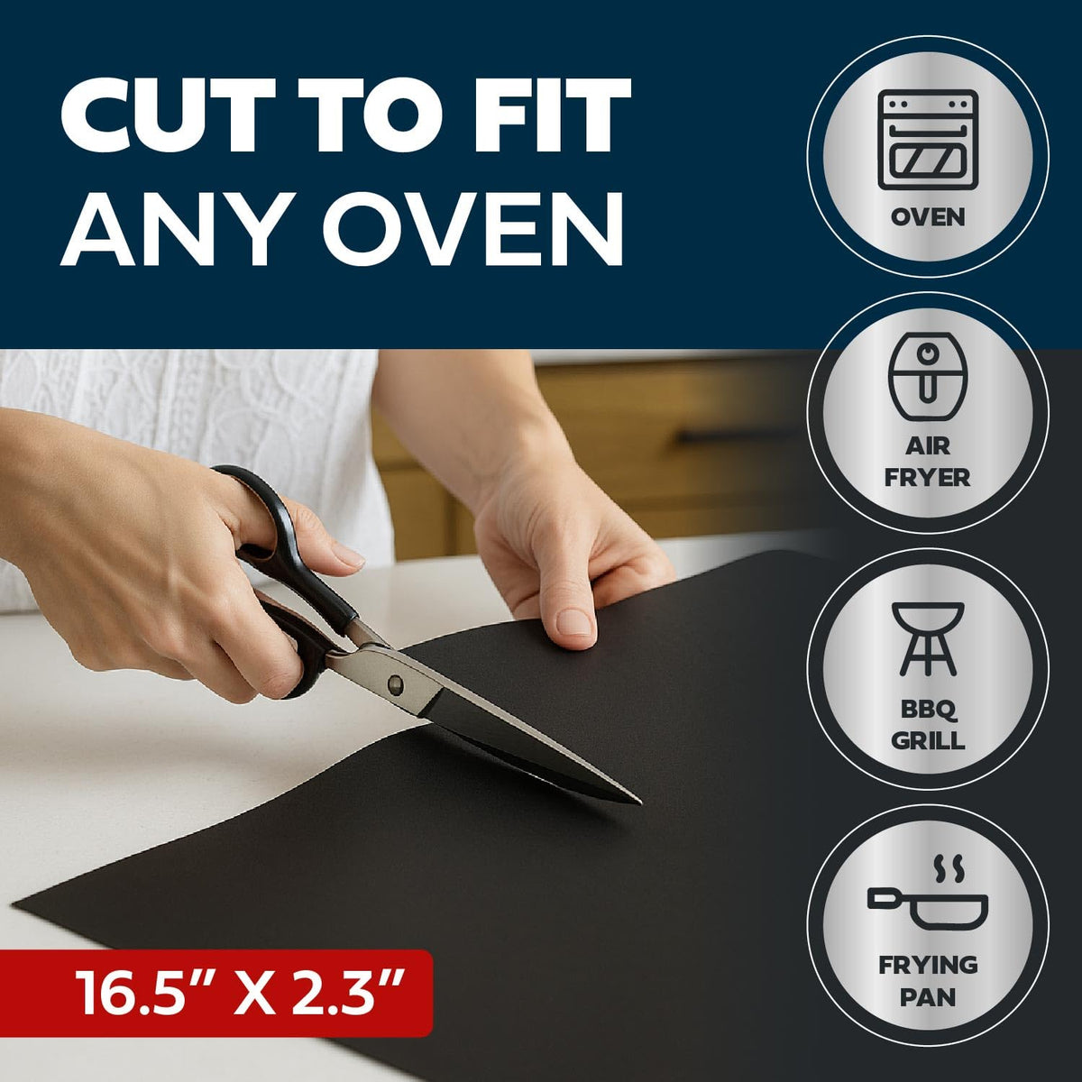 Cooks Innovations BPA-PFOA-free baking mat for safe cooking.