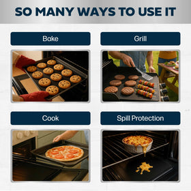 Cooks Innovations liner compatible with convection, electric, and gas ovens