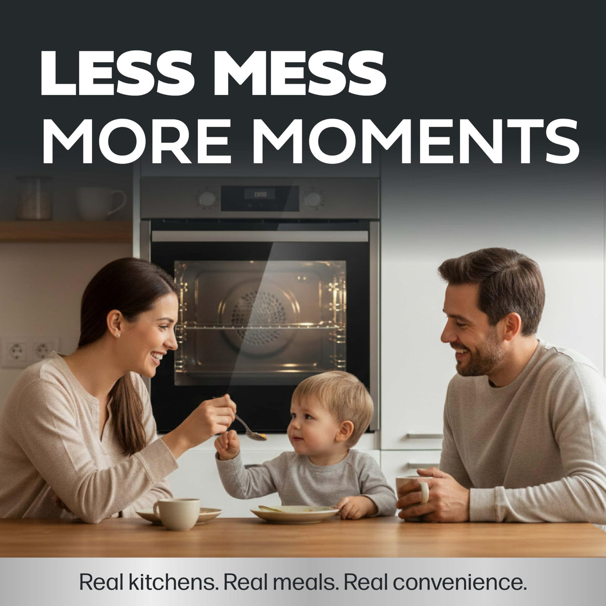 Cooks Innovations no-scrub oven guard reducing kitchen cleanup