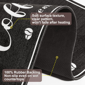 CooRug pet feeding mat helps keep feeding areas tidy and protected