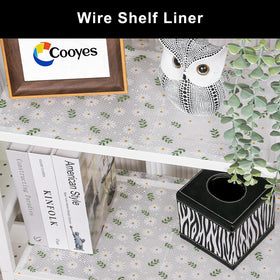 Cooyes Shelf Liner bathroom pantry usage shows versatile storage solution.
