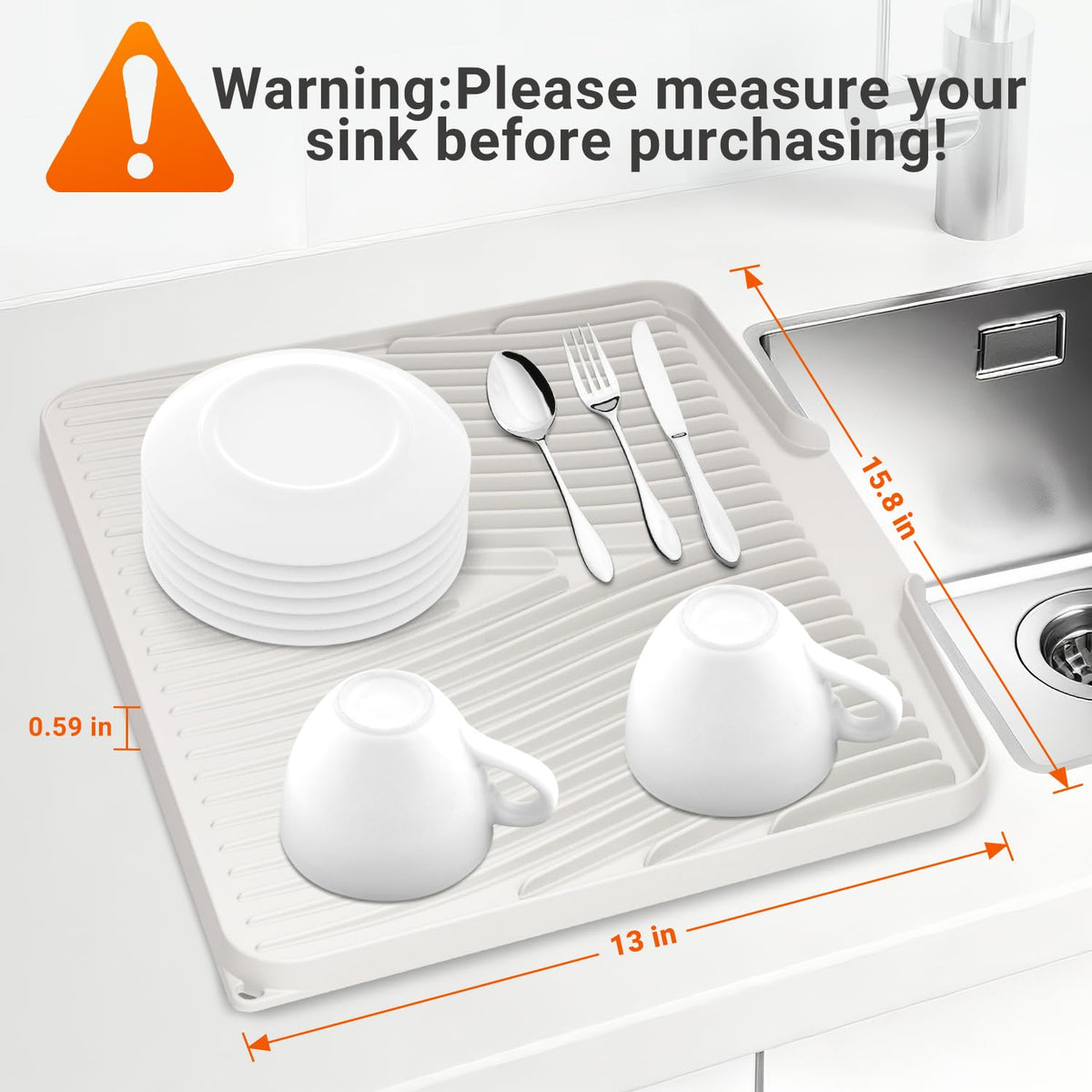 COPLIB heat-resistant mat protecting countertops while hot dishes dry.