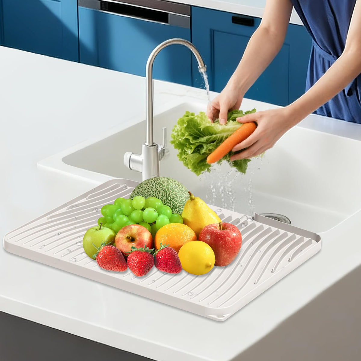 COPLIB silicone drain mat promotes 360-degree air circulation.