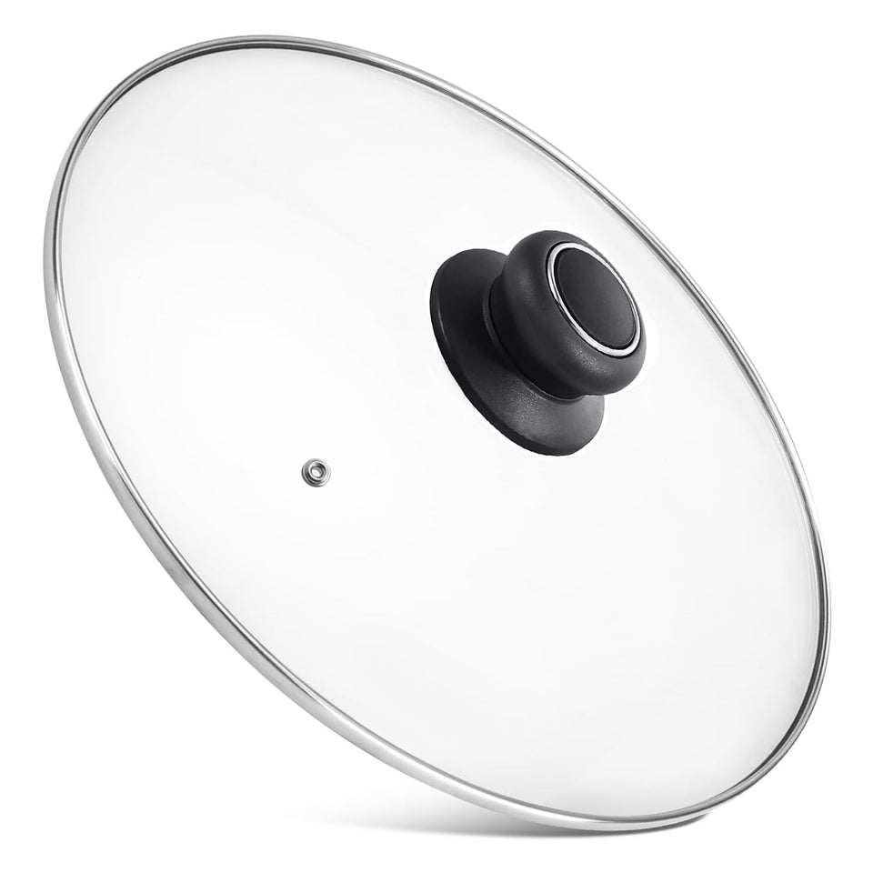 CORYTAO 12-inch glass lid on pan for easy monitoring and moisture retention