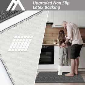 COSY HOMEER two-piece kitchen mat set enhances comfort during cooking.
